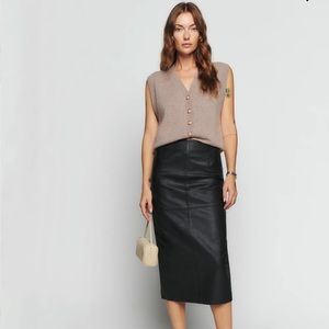 Reformation Jacqui Cashmere Sweater Vest